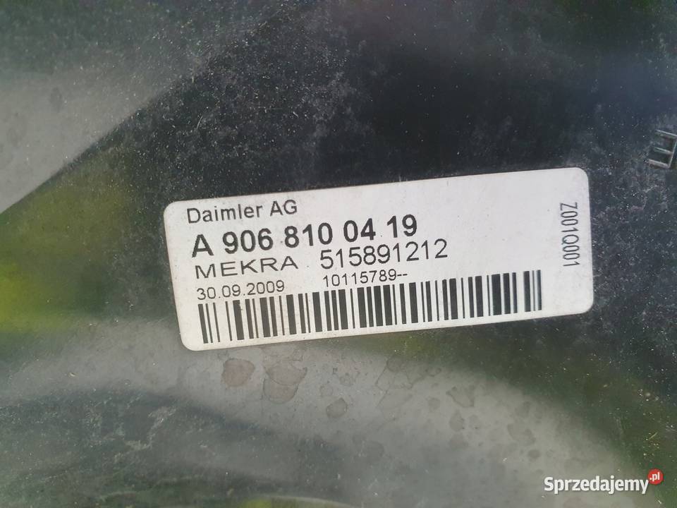 LUSTERKO PRAWE PASAŻERA VW Crafter 0611r 6 kabli Części samochodowe Rudka sprzedam