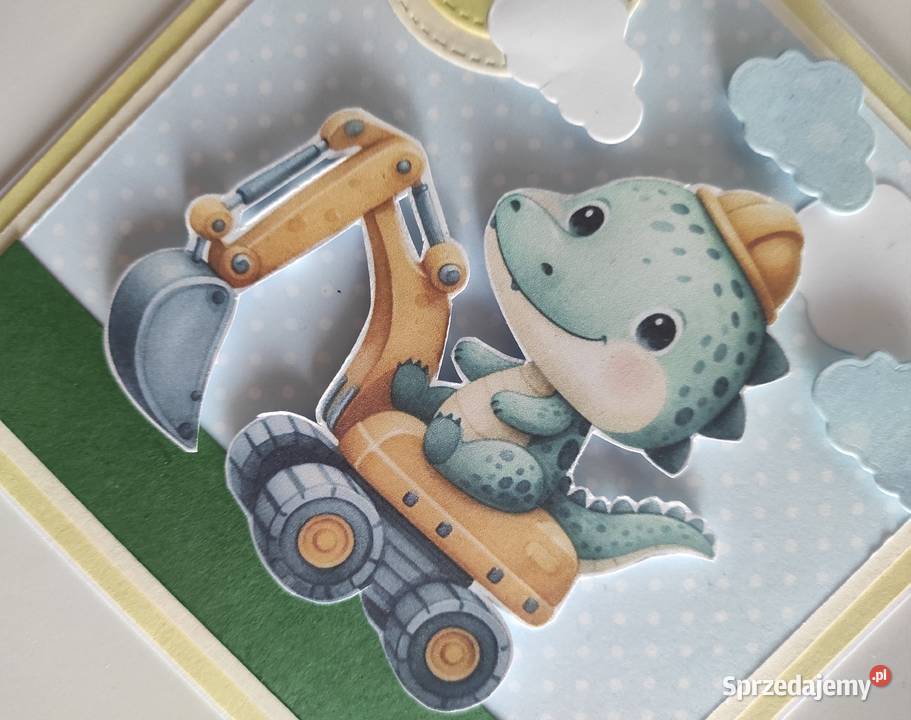 Kartka ręcznie robiona na urodziny roczek Łódź