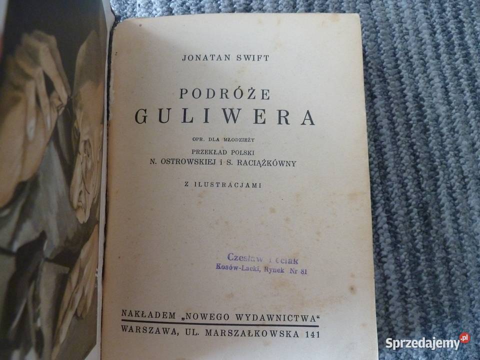 Podróże Guliwera Jonatan Swift książka wydana