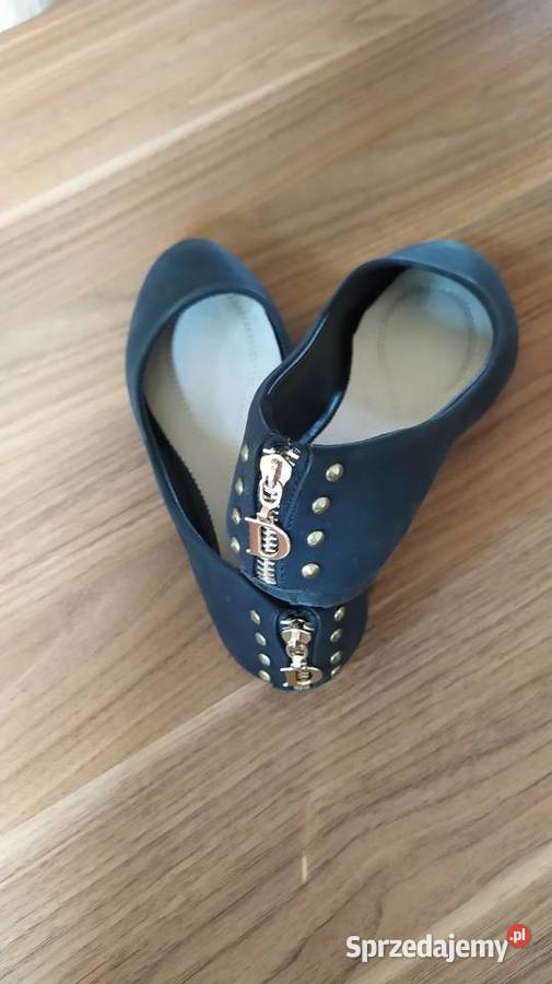 Balerinki z ozdobnym suwakiem rozmiar 37 Moda i Styl wielkopolskie Poznań sprzedam