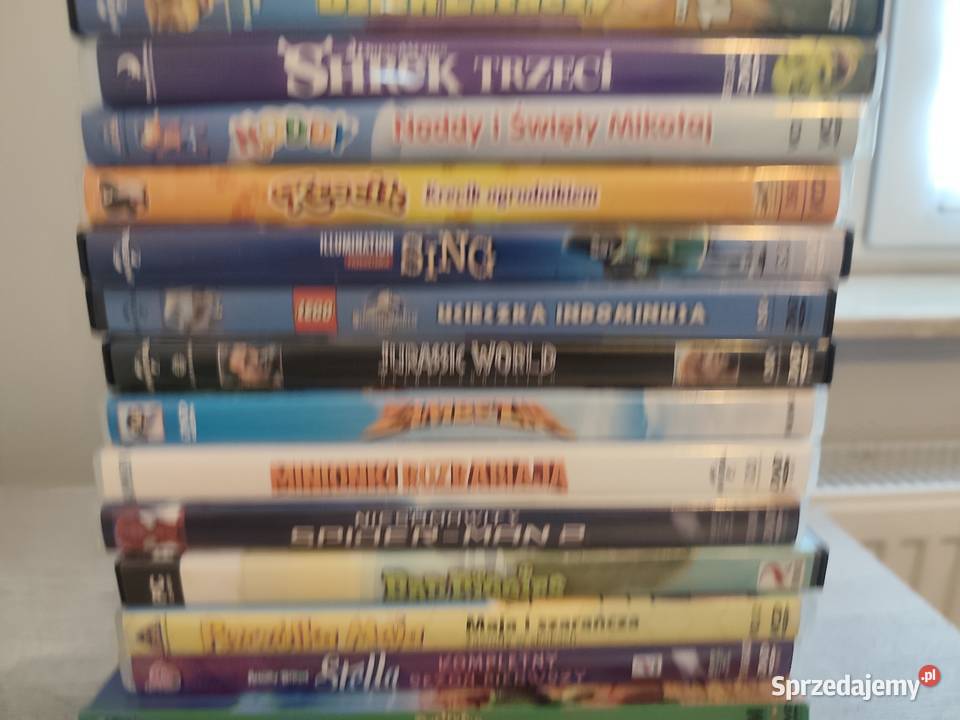 Filmy DVD 27 sztuk Lego Shrek Minionki SpiderMan Kultura i Rozrywka Rzeszów