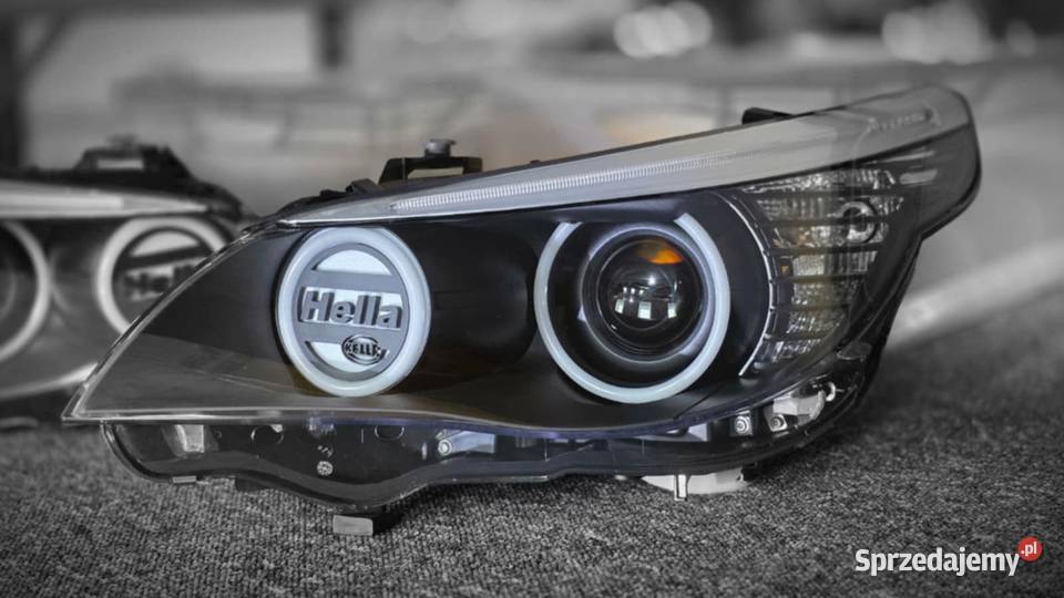Emblematy logo Hella 2D 3D do BMW E60 E61 prelci Lampy przednie Kielcza