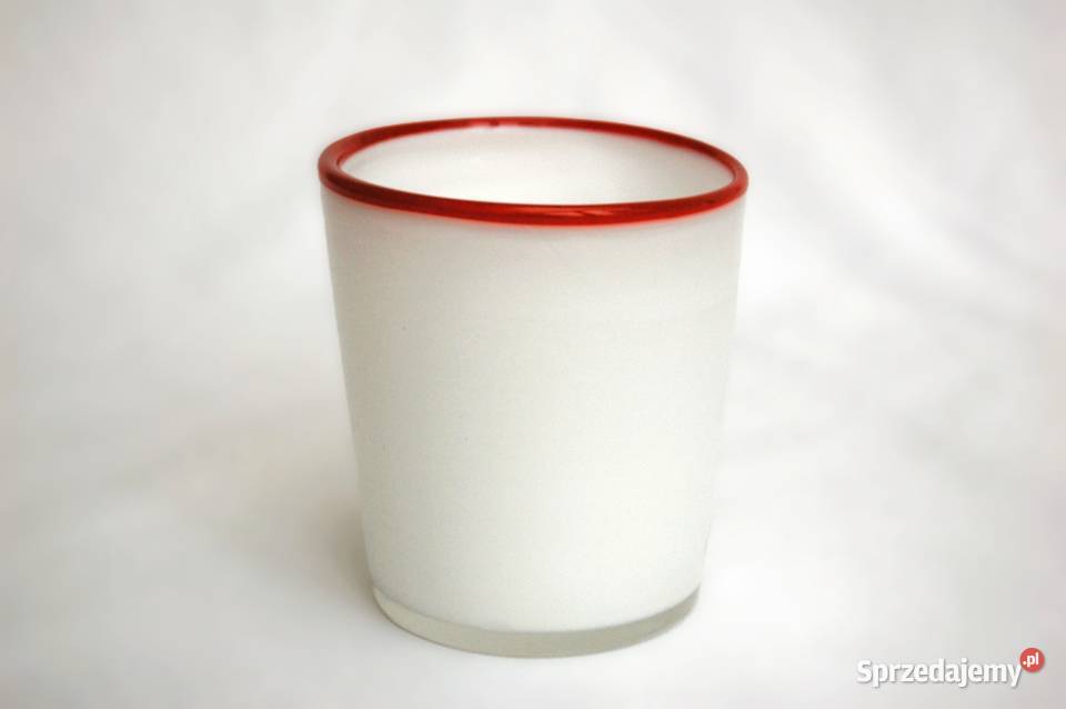 Wazon wazonik szkło warstwowe mleczne białe lata biały Lublin sprzedam