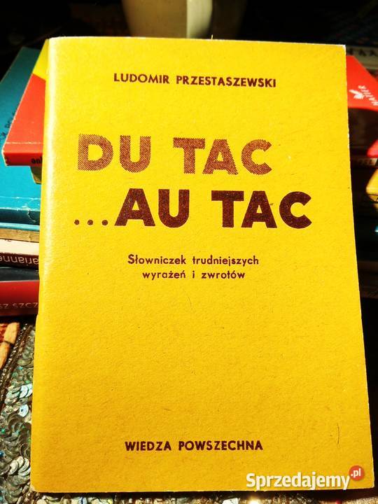 Du tac au tac francuskie książki księgarnie mazowieckie Warszawa sprzedam