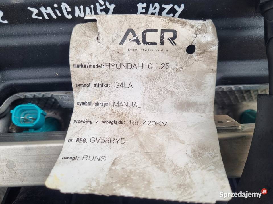 SILNIK KOMPLET Hyundai i20 12 125 78 bez osobowe Motoryzacja Janów sprzedam