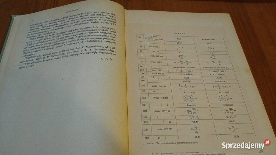 Termodynamika fenomenologiczna Józef Werle Gdańsk