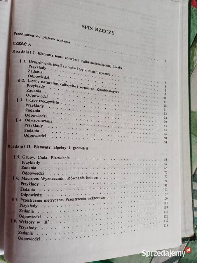 Zadania z matematyki wyższych uczelni Książki naukowe i popularnonaukowe Kraków