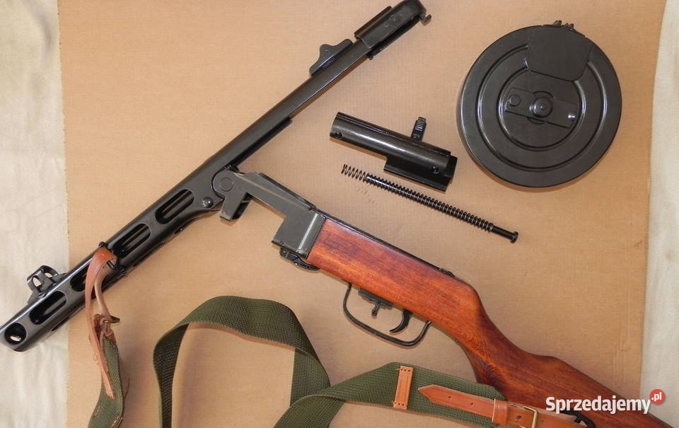 Replika broni karabin PPSH41 pepesza pepeszka Środa Wielkopolska