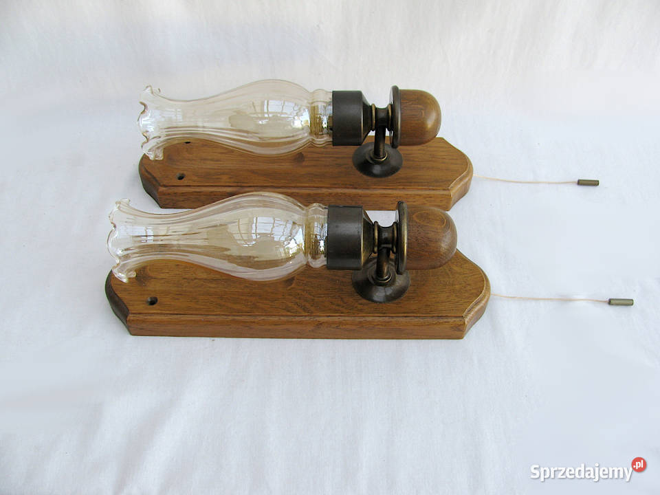 2 kinkiety mosiądz Szczecinek sprzedam