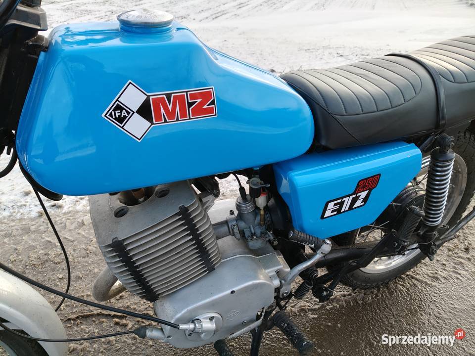 Motocykl MZ ETZ 250 1985r z dokumentami Nowe Skalmierzyce