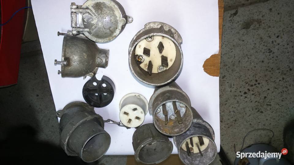 Wtyczka Siłowa Metalowa 32 A 16 A 4 Płaskie Jasło sprzedam