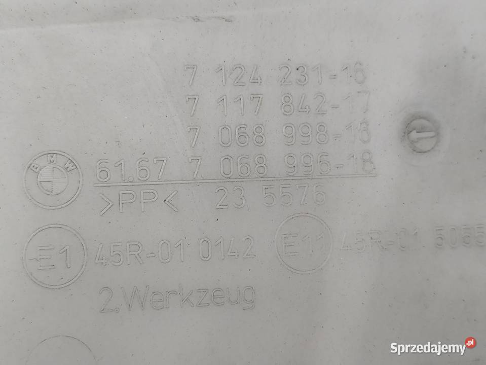 ZBIORNICZEK SPRYSKIWACZY BMW 1 E87 E81 LIFT 16 wielkopolskie