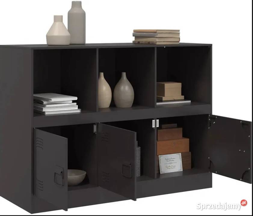 Szafka Czarna 99X39X73 Stalowa 841787 Żary