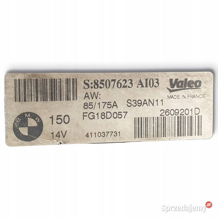 ALTERNATOR BMW E90 E91 20 D 175A 8507623 AL03 Chełm