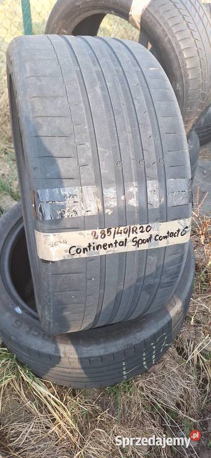 285 40 R20 Continental Contact 6 2 lato PROMOCJA Stara Kuźnia