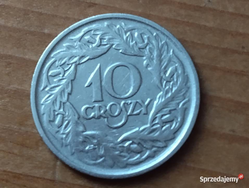Moneta 10 groszy z 1923 roku II RP Warszawa