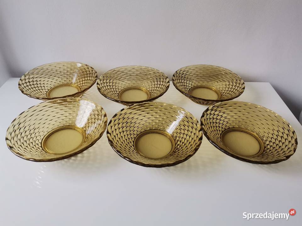 Stare duże miseczki Plecionka 6 sztuk