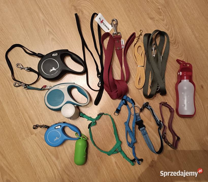 Zestaw smyczy obrożyszelek i butelka psa Szczyrk