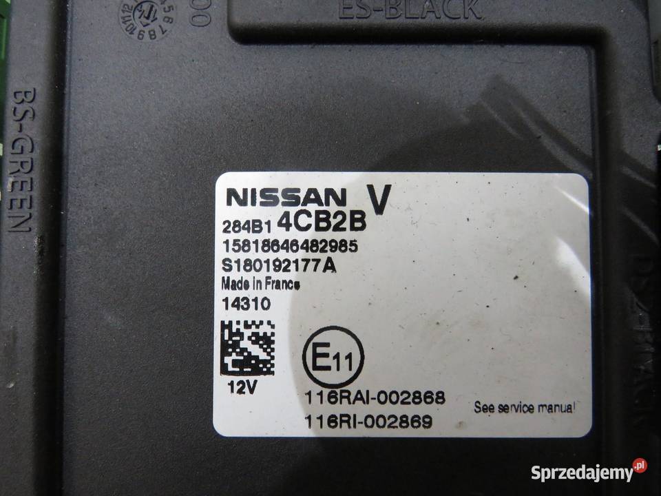 MODUŁ KOMFORTU QASHQAI J11 15 DCI 284B14CB2B osobowe