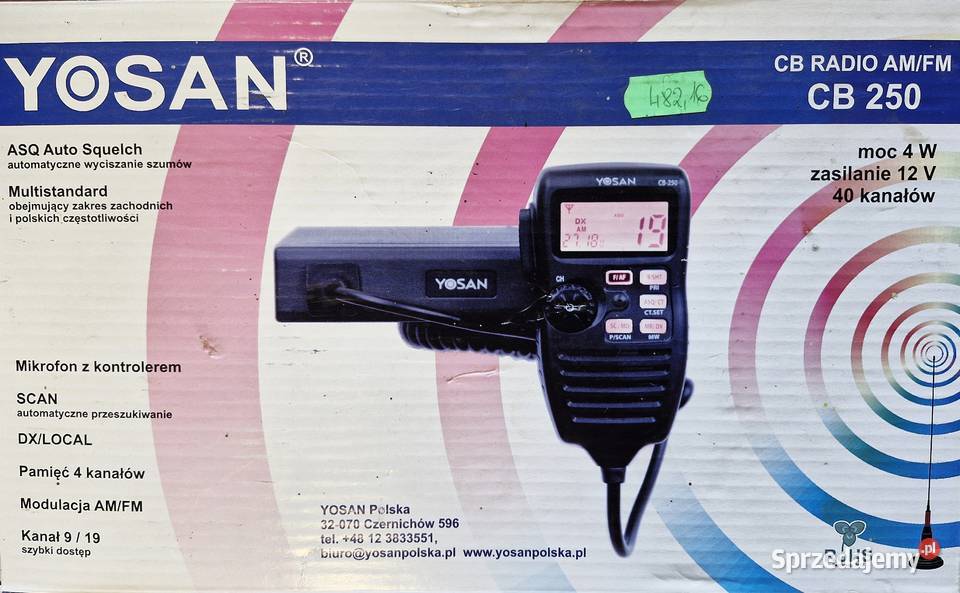 CB RADIO YOSAN CB250 Car audio Wysokie Mazowieckie