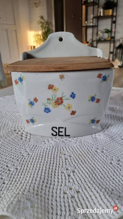 Pojemnik na sól vintage wielkopolskie Wola Podłężna sprzedam