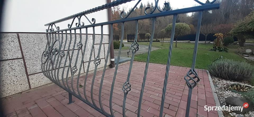 Barierki tarasowe balkonowe kute SUPER STAN małopolskie sprzedam