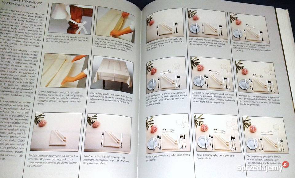 Stół pięknie nakryty Hans Tapper twarda lubelskie sprzedam