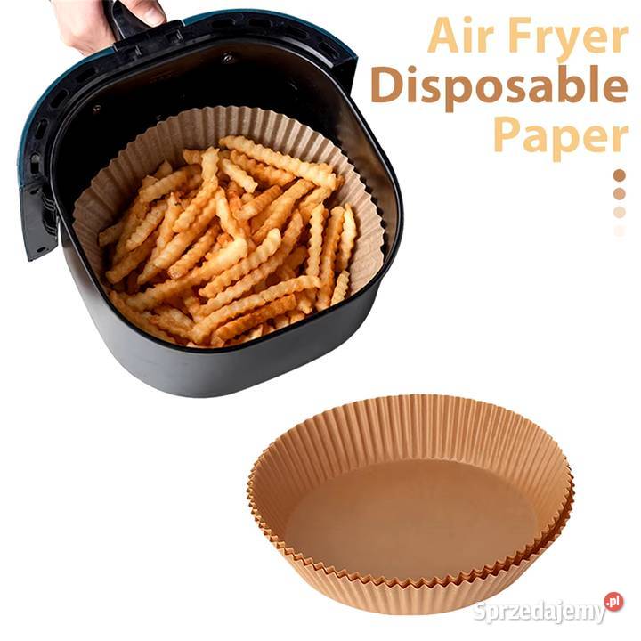 Tacki okrągłe papierowe do frytkownicy Akcesoria kuchenne