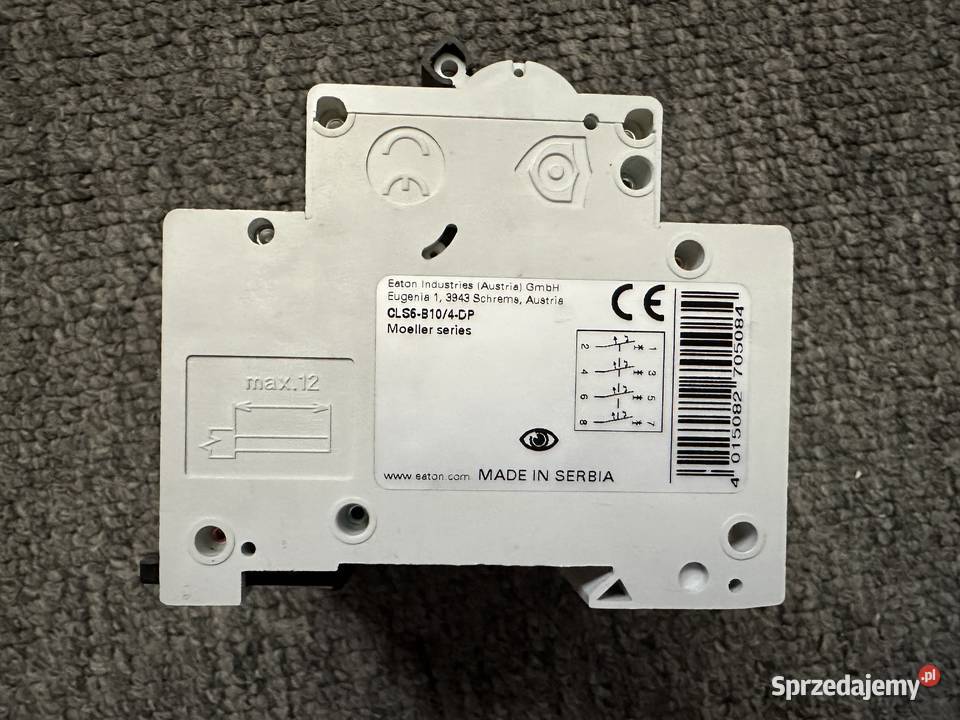 Wyłącznik nadprądowy CLS6B104 Eaton 270508 Łódź