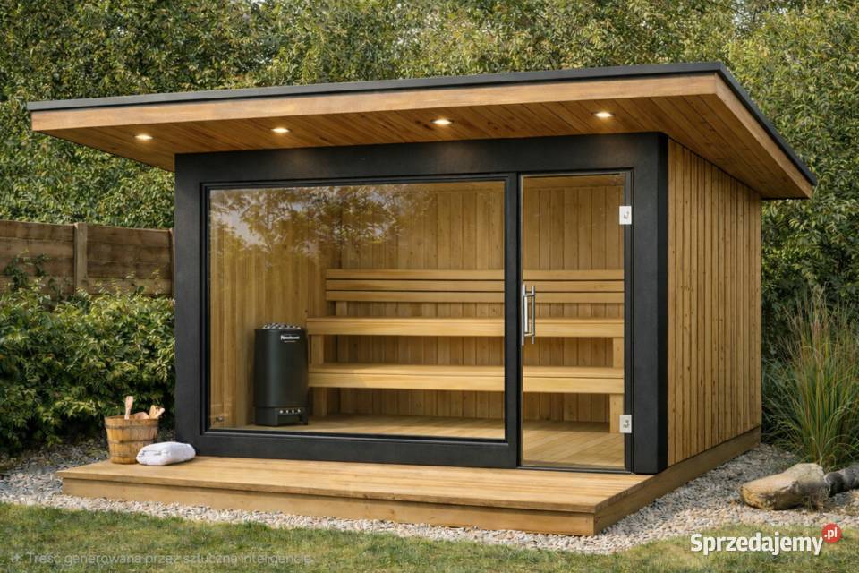 Piękna Sauna Ogrodowa 320x205 Taras Chełm