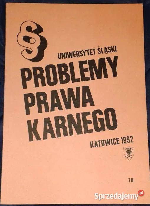 Problemy prawa karnego L Tyszkiewicz K Marszał Rok wydania 1992 Chełm