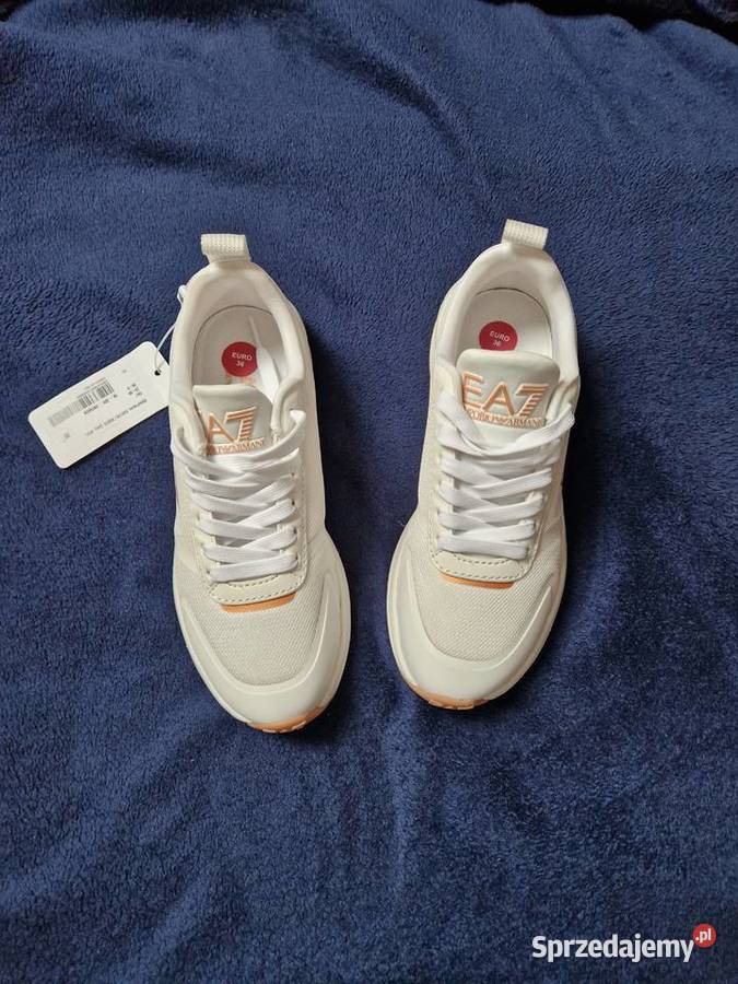 Nowe białe buty sportowe damskie sneakersy EA7 Bibice
