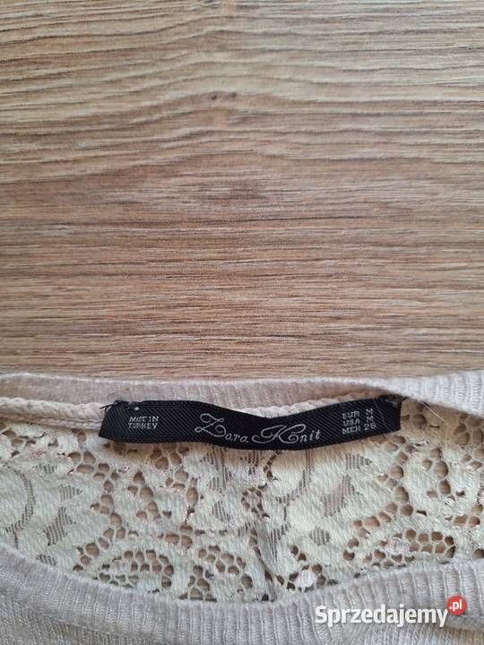 Piękny pastelowy delikatny sweter Zara 38 miły Wkładane przez głowę  Kraków sprzedam