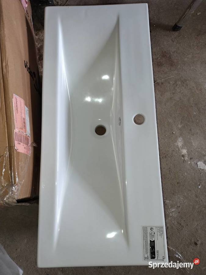 Umywalka wpuszczana 91 x 395 x 185 ceramiczna Brzezna