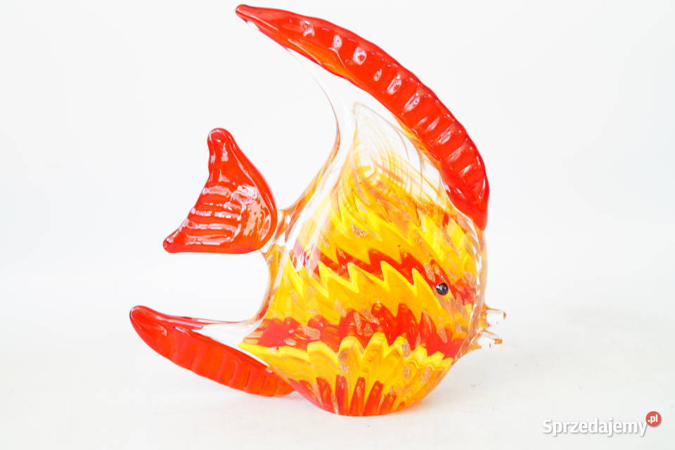 Figura szklana figura Murano style ryba rybka Gizałki