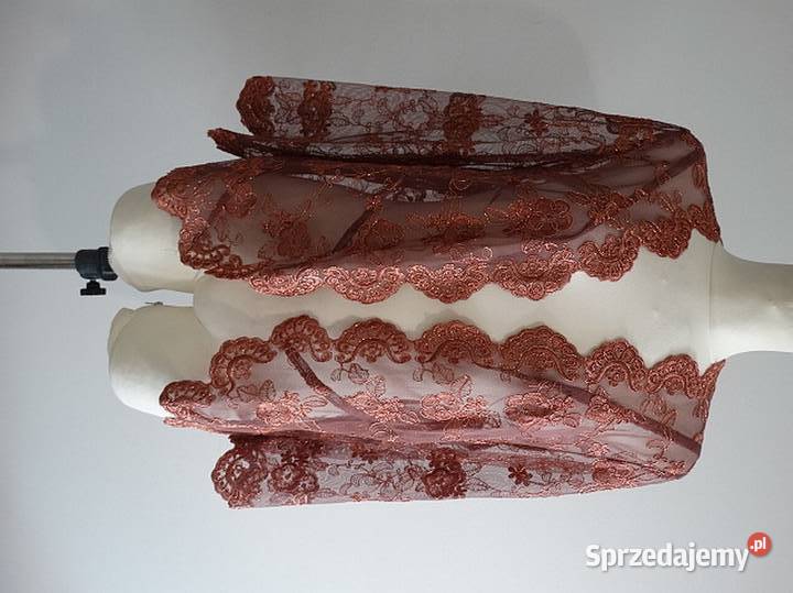 Marynarka Narzutka Blezer Zdobiona Tiul Haft Łomża