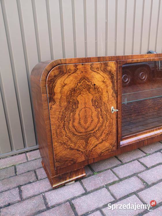 Komoda RTV Niska ARTDECO Orzech Unikat 200 Stara