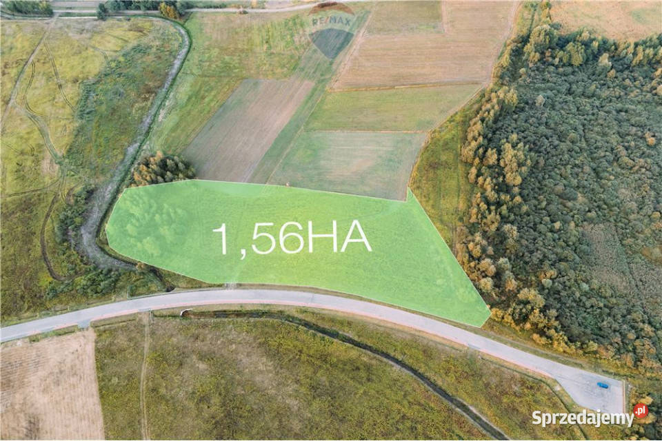 Działka przemysłowa Podoborze k Mielca 156HA 217m sprzedam