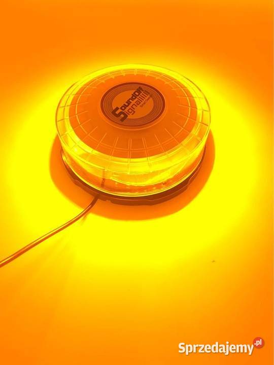 Lampa ostrzegawcza kogut pomarańczowy 185 1224V