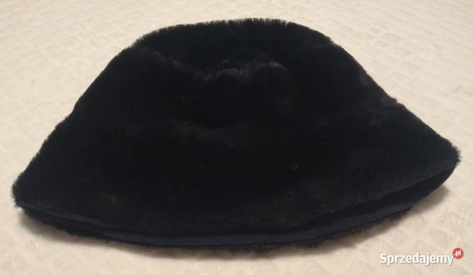 Czapka zimowa czarna 56 kapelusik Odzież Dla kobiet Czeladź