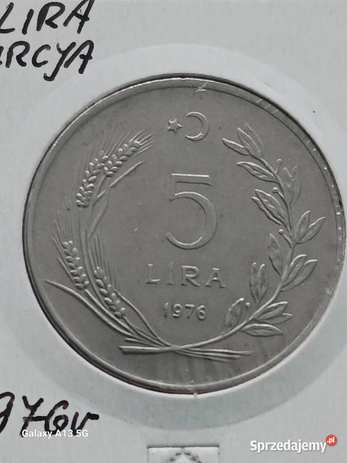 5 Lira Turcja 1976 r Konin