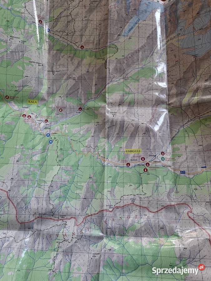 GruzjaTrekking Maps 15000 Mestia Ushguli Choluri Rok wydania 2022 małopolskie Kraków