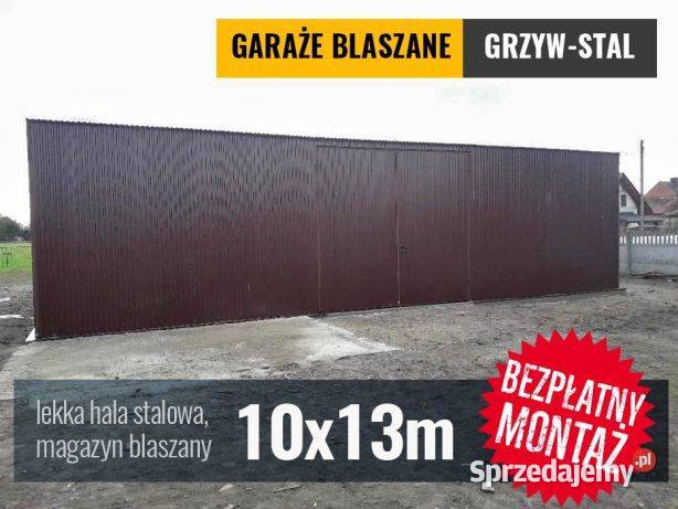 Garaż Blaszany 13x10m Hala Magazynowa Schowek Sanok