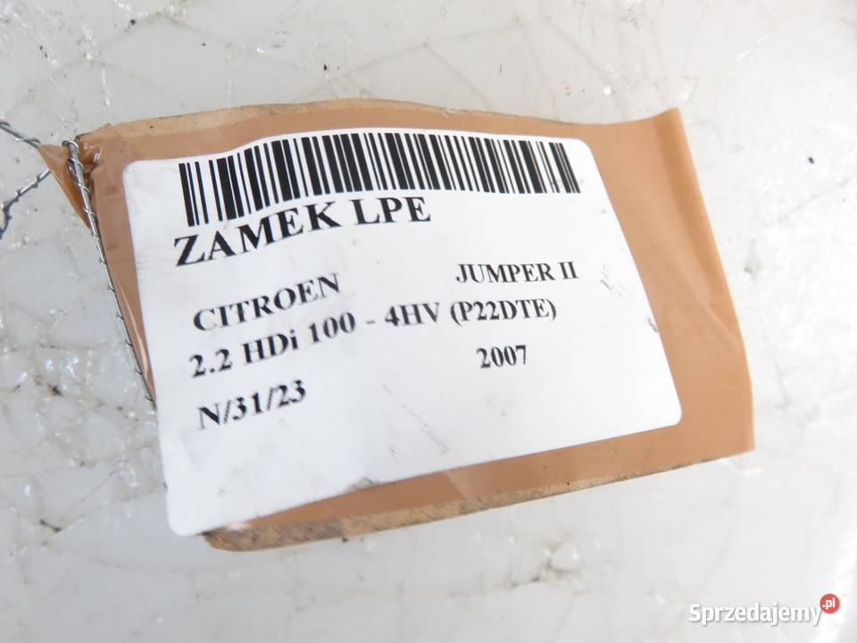 ZAMEK LEWY PRZEDNI CITROEN JUMPER II 1342155080