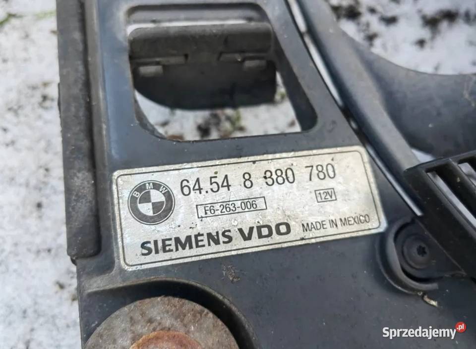 Wentylator chłodnicy BMW E39 4 piny Żory sprzedam