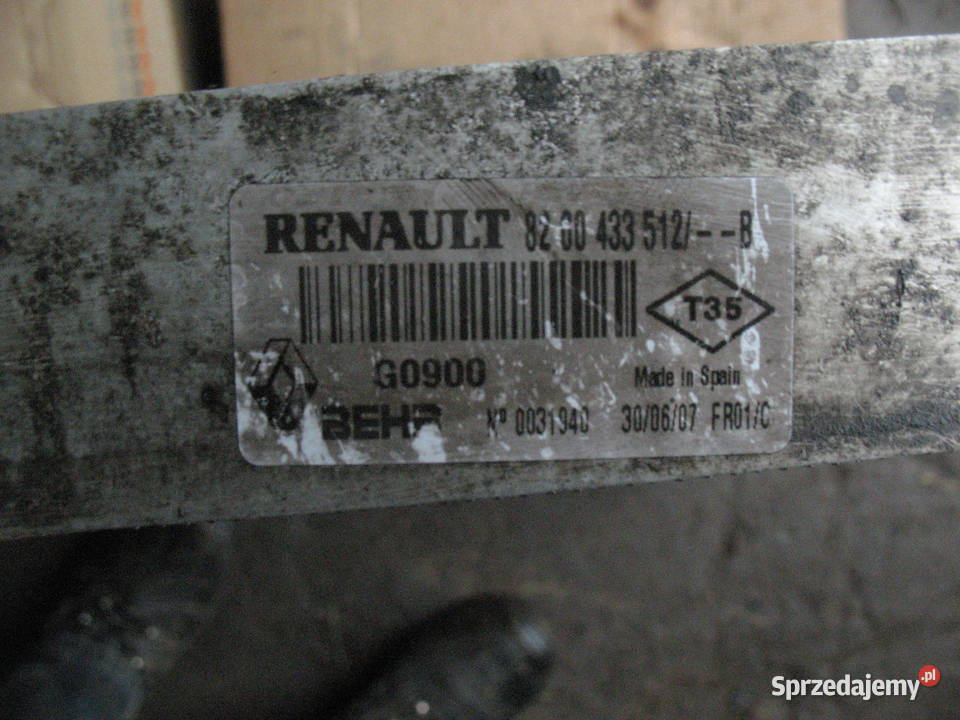 chłodnica wody renault espace IV Układ chłodzenia lubelskie Lublin