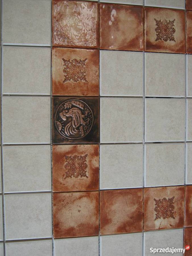 Płytki ścienne dekory ręcznie robione miedź Ściany i elewacje Dzierżoniów
