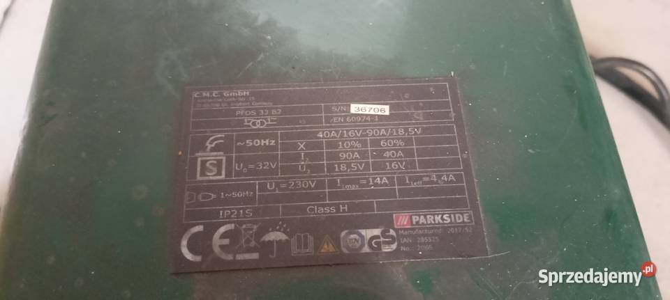 Urządzenie spawalnicze Parkside PFDS 33 B2 Zalesie Górne