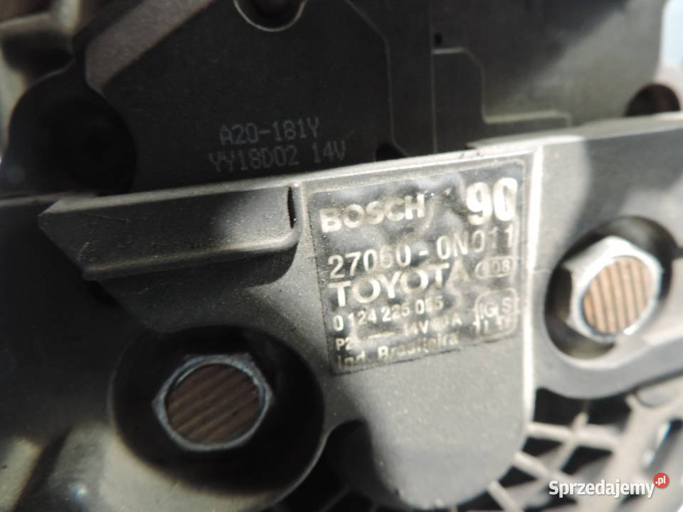TOYOTA YARIS II 14 D4D ALTERNATOR 270600N011 Nowy Sącz