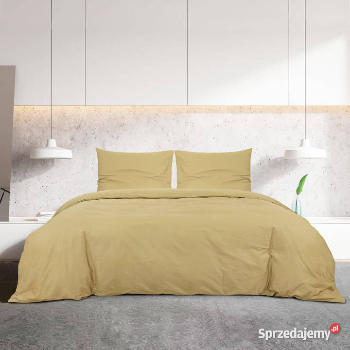 Zestaw pościeli kolor taupe 155x220 lekka sprzedam